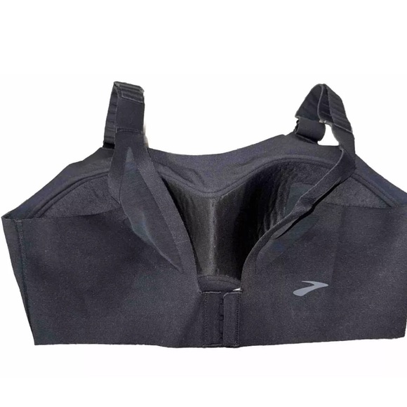 Brooks Dare Scoopback Run Bra Women’s Size 34DD Black Adjustable Wireless - Picture 2 of 7